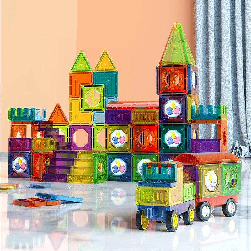 GlowTiles – Magnetisches leuchtendes Bauset 69-Teilig