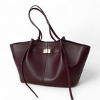 Lyra – Großer Schwarzer Handtasche aus PU-Leder