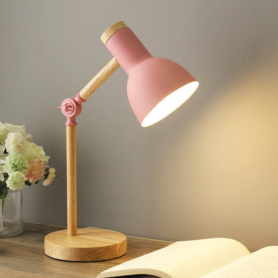 Verstellbare Tischlampe mit Torchlight-Schirm l Macaron-Stil l E27-Fassung, ohne Leuchtmittel