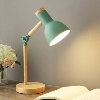 Verstellbare Tischlampe mit Torchlight-Schirm l Macaron-Stil l E27-Fassung, ohne Leuchtmittel