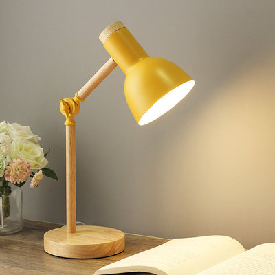 Verstellbare Tischlampe mit Torchlight-Schirm l Macaron-Stil l E27-Fassung, ohne Leuchtmittel