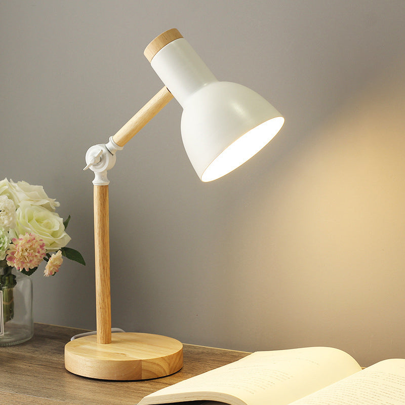 Verstellbare Tischlampe mit Torchlight-Schirm l Macaron-Stil l E27-Fassung, ohne Leuchtmittel