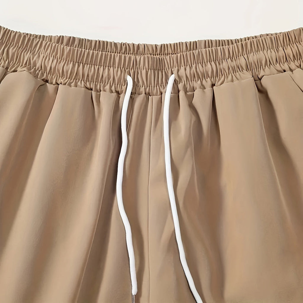 Herren Baumwollmischungs-Set | Regular Fit Hemd und Shorts Set | Blattmuster für Freizeit und Urlaub | Schmid