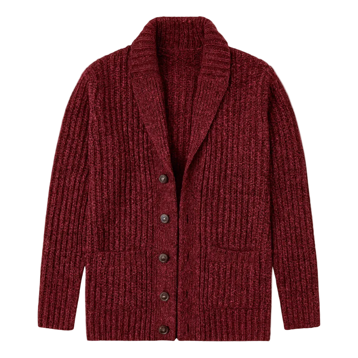Montpellier - Herren Chunky Strick Cardigan mit Schalkragen