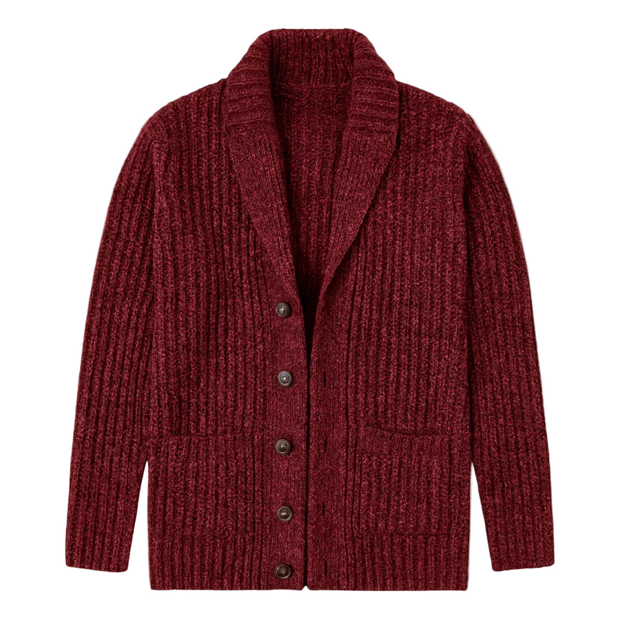 Montpellier - Herren Chunky Strick Cardigan mit Schalkragen
