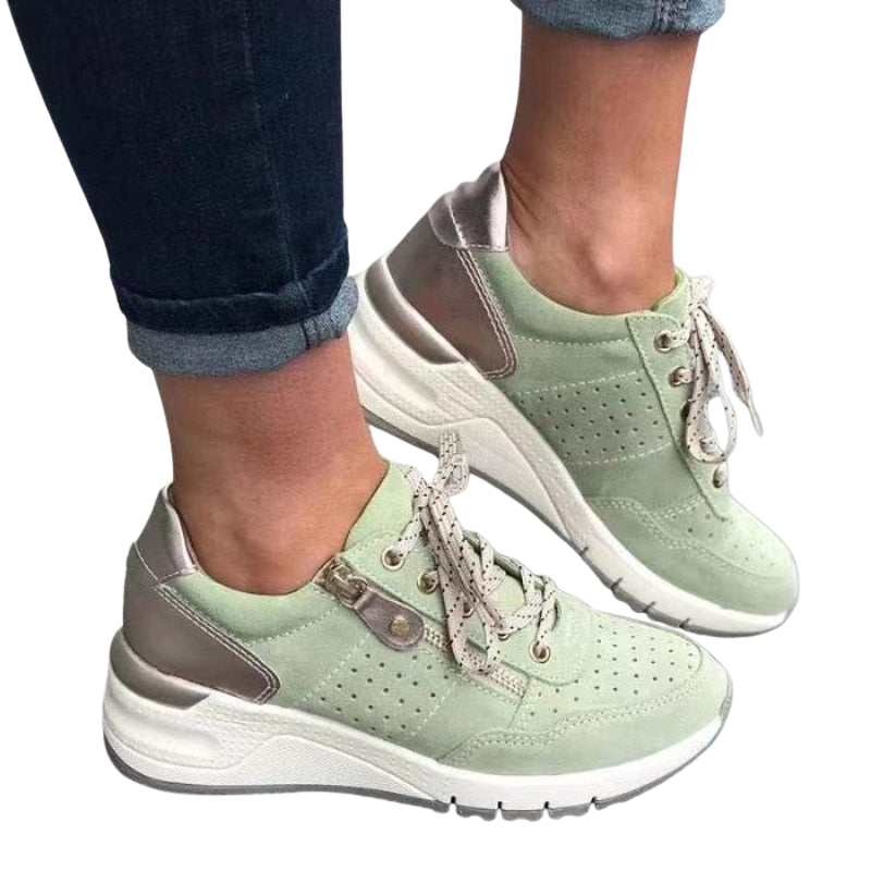Damen - Orthopädische Wanderschuhe mit Reissverschluss und Gepolsterter Sohle