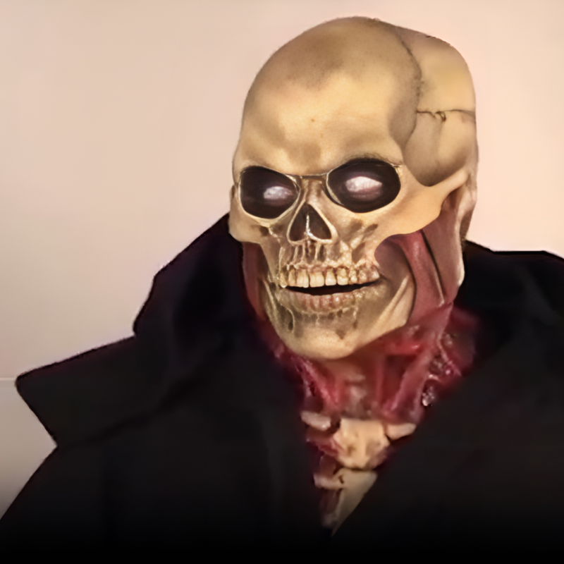 Totenkopf Vollgesichtsmaske | Halloween Kostümmaske mit Bluteffekt | Schädel Design für Halloween, Cosplay & Themenpartys | Schmid