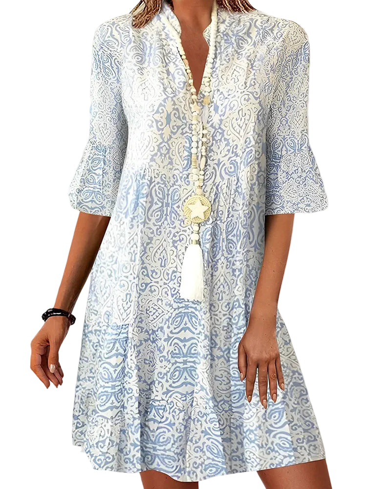 Kunigunden - Midi Kleid mit Print für Damen