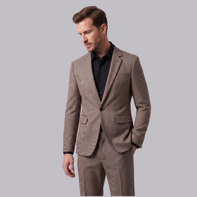 Herren Anzug-Set | Zweiteiliges Blazer- und Hosen-Set | Reguläre Passform für Beruf und Freizeit | Schmid