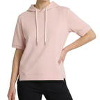 Alison Kurzarm‑Hoodie – Damen Kapuzen‑Oberteil aus Baumwoll‑Mischgewebe