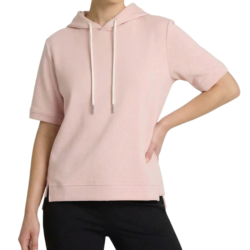 Alison Kurzarm‑Hoodie – Damen Kapuzen‑Oberteil aus Baumwoll‑Mischgewebe