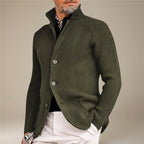 Herrenjacke mit Knopfleiste | Lange Ärmel & Seitentaschen | Regular-Fit Freizeitjacke für Alltag, Reisen & Layering | Schmid