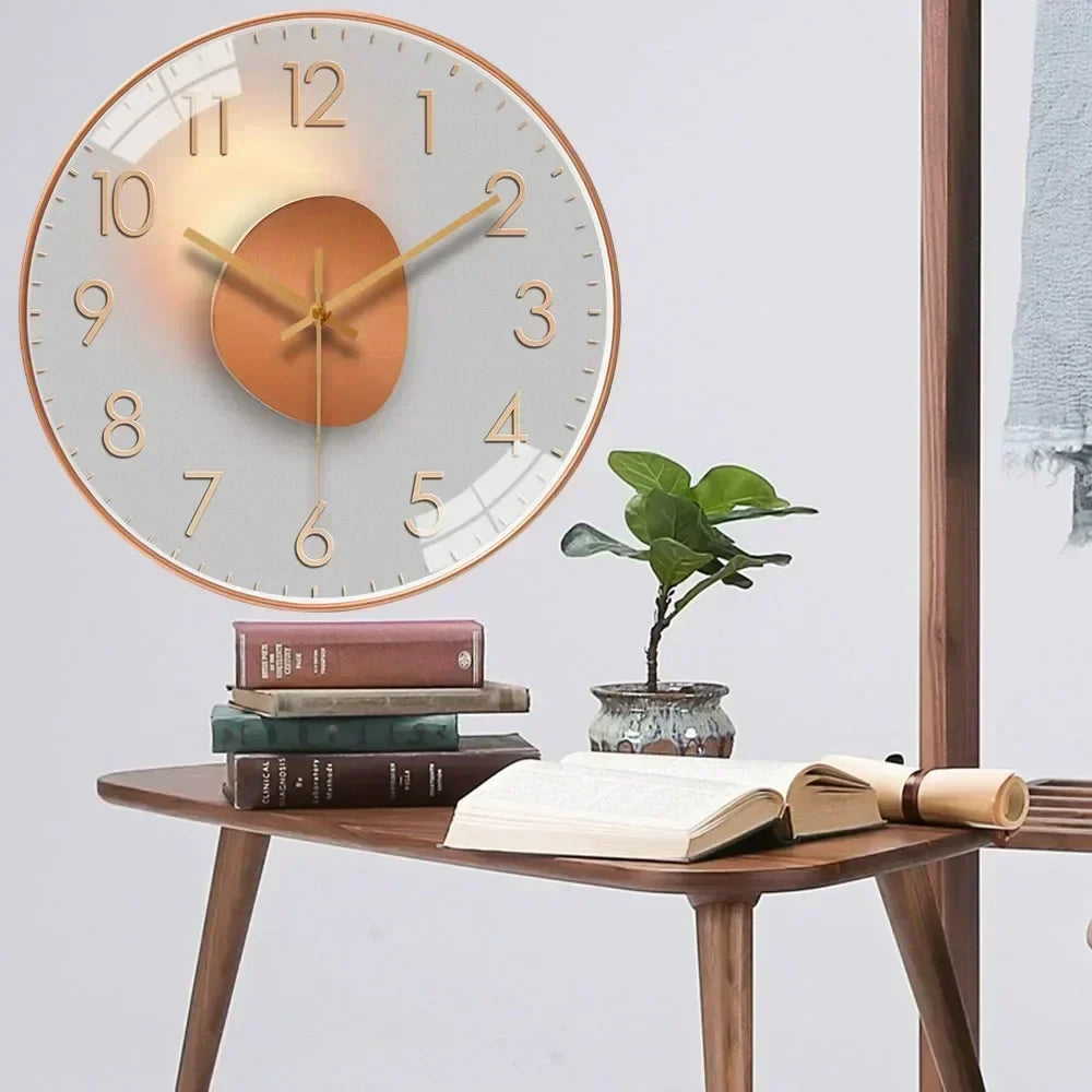 QuietEdge Digitale Wand-Uhr mit stillem Uhrwerk und klarer Anzeige