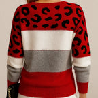 Velora Leo‑Pullover – Damen Langarm Strickpullover