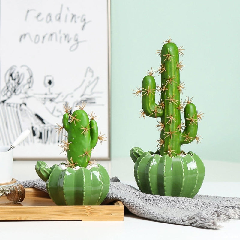 CactoForm | Skulpturaler Dekorativer Blumentopf Mit modernem Kaktus-Inspiration