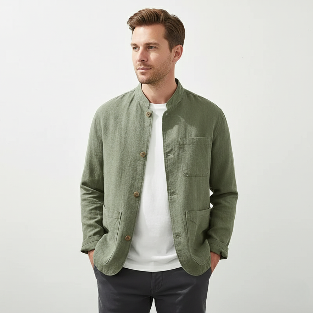 Zerano Overshirt – Herren Freizeit-Overshirt mit Knopfleiste