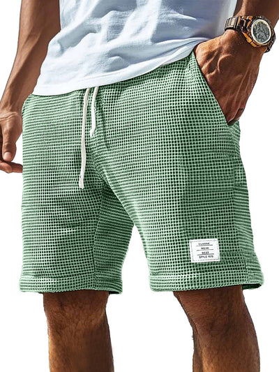 Komfortable Shorts mit Waffel-Logo und Kordelzug für Herren