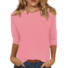 Damen - Langarm-Shirt mit Rundhalsausschnitt und bequemer Passform