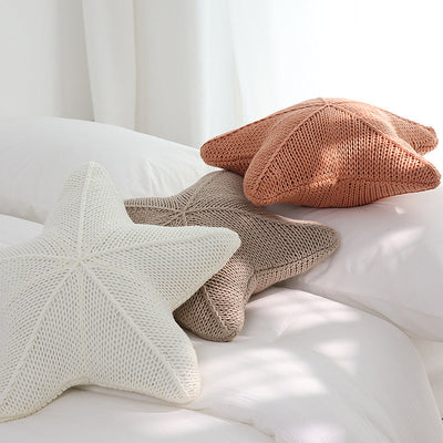 Stern | handgestricktes kissen