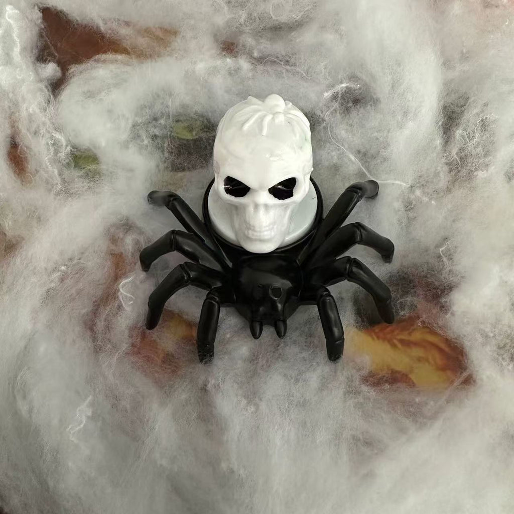 Halloween Spinnen Kerzenhalter aus Kunststoff | Freistehendes Deko Ornament | Tischdekoration für Saisonale Halloween Displays | Schmid