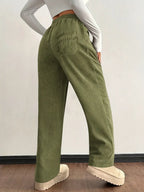 Selene Corduroy Jogger – Damen Cordhose mit weitem Bein