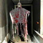Halloween Hängende Schädel Geist Dekoration | Kunststoff Dekoration mit Leuchteffekt | Saisonale Innendekoration | Schmid