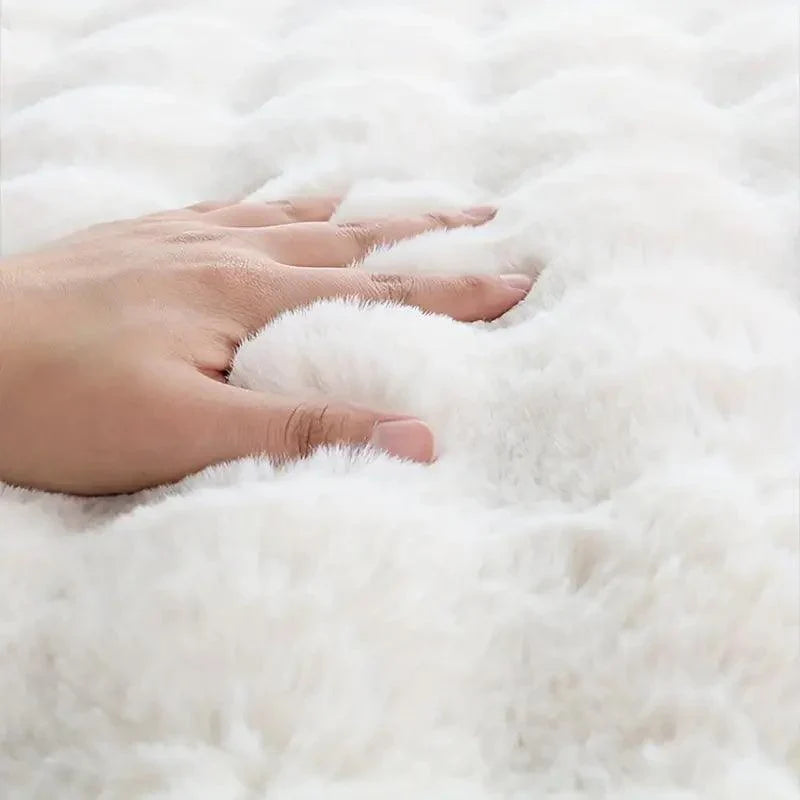 Plush Fashion Bubble Flower Teppich | Stilvoll & Komfortabel Für Zuhause