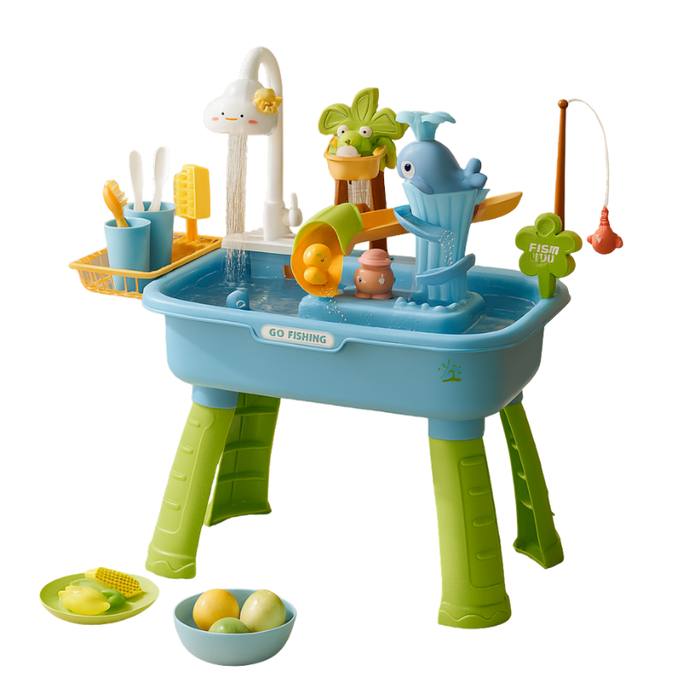 FinnyFun – Interaktives 2‑in‑1 Montessori‑Spielzeug mit gleitendem Fisch
