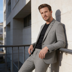 Herren Anzug-Set | Zweiteiliges Blazer- und Hosen-Set | Reguläre Passform für Beruf und Freizeit | Schmid