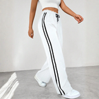 Damenhose | Weite Hose mit Kordelzug | Reguläre Freizeithose für den Alltag | Schmid