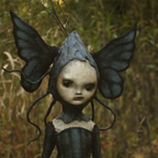 Gothic Hexenfigur aus Harz | Freistehende Hexe mit Stab | Halloween Dekoration für Innen- & Außenbereiche | Schmid
