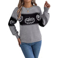 Unisex Halloween Pullover mit Kürbismotiv | Langarm Sweatshirt aus Polyester | Saisonale Kleidung für Erwachsene | Schmid