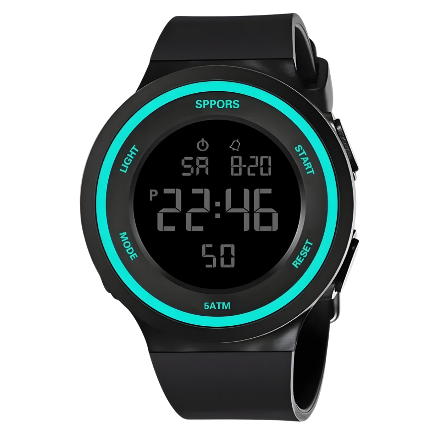 Outdoor‑Armbanduhr – Wasserdicht mit LED‑Anzeige