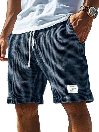 Komfortable Shorts mit Waffel-Logo und Kordelzug für Herren