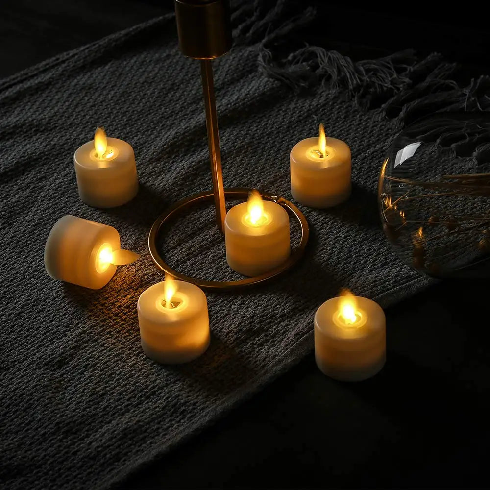 LED Kerzen Set ohne Flamme – Batteriebetriebene Dekokerzen