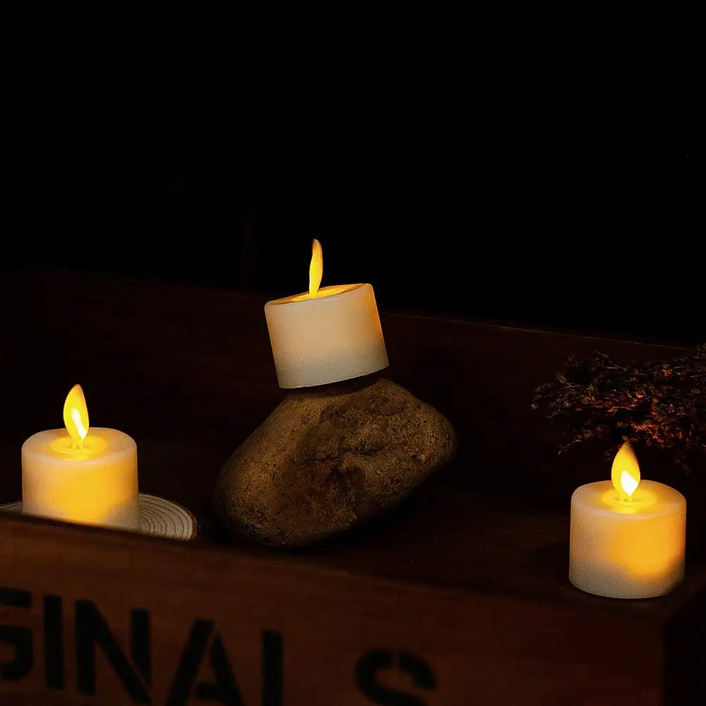 LED Kerzen Set ohne Flamme – Batteriebetriebene Dekokerzen