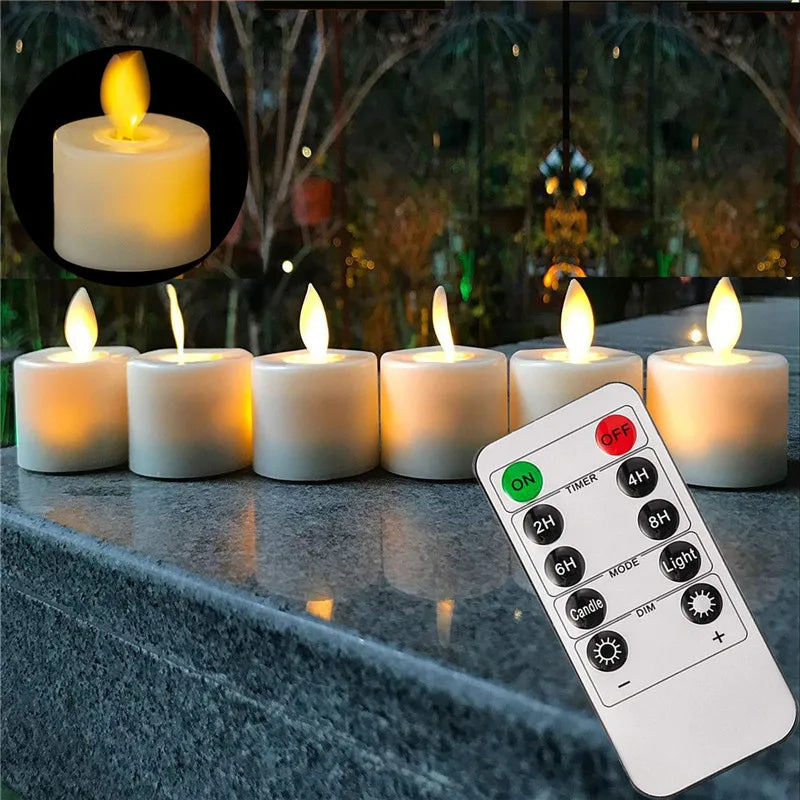 LED Kerzen Set ohne Flamme – Batteriebetriebene Dekokerzen
