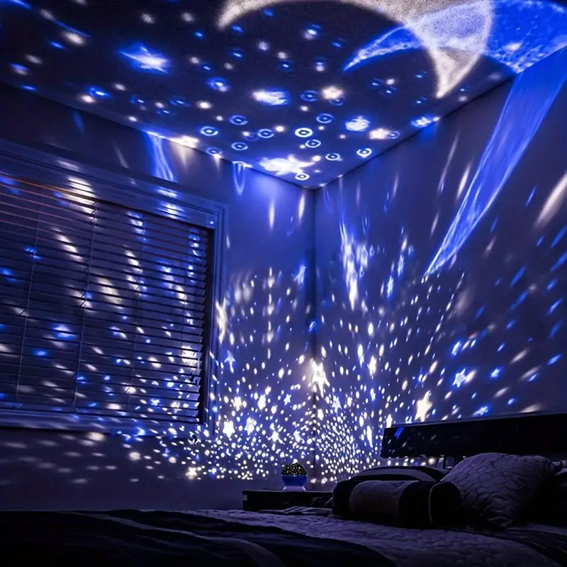 Sternenprojektor Nachtlampe mit LED und Musikfunktion – Tischleuchte für Innenräume