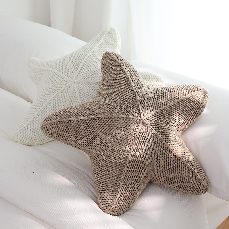 Stern | handgestricktes kissen