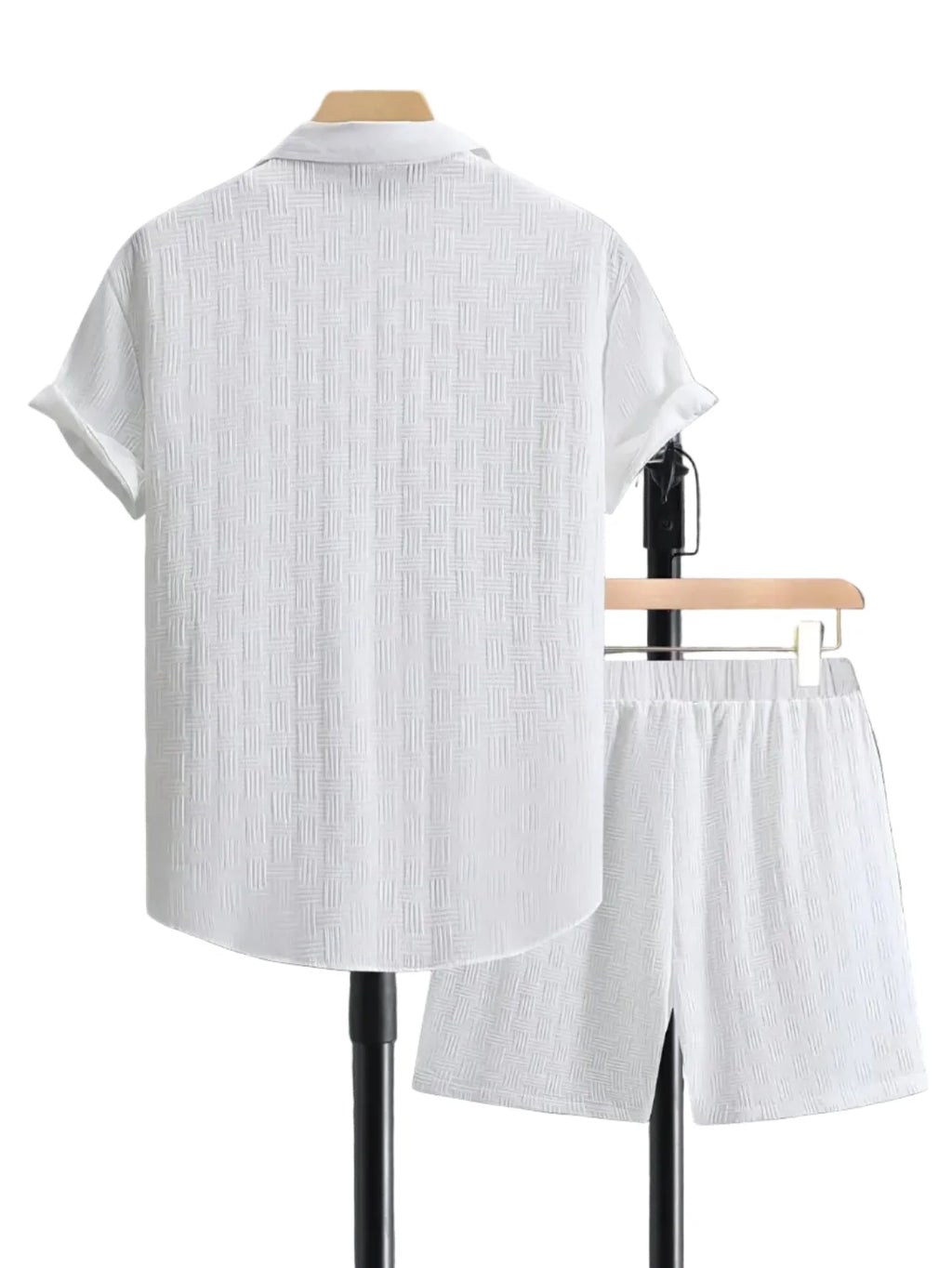 Herren Zweiteiliges Set | Reguläre Passform Hemd und Hose | Alltag und Smart Casual Anlässe | Schmid