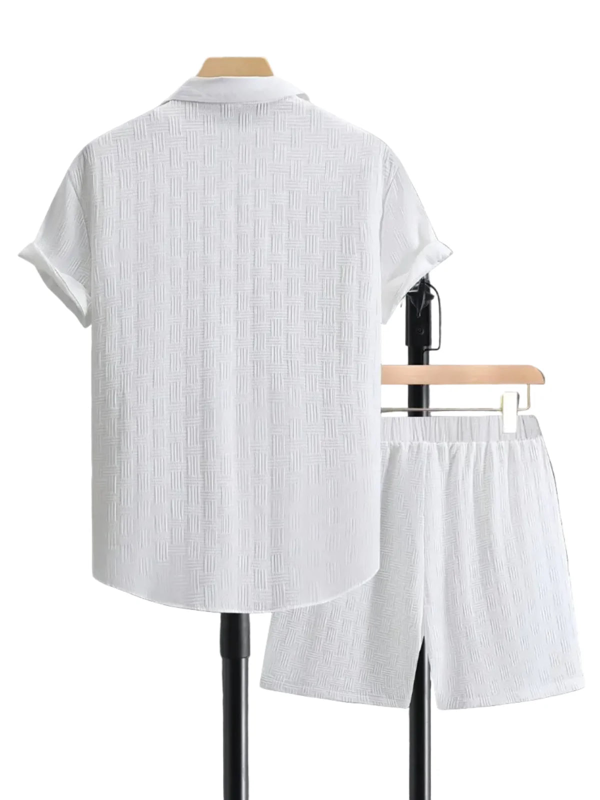 Herren Zweiteiliges Set | Reguläre Passform Hemd und Hose | Alltag und Smart Casual Anlässe | Schmid