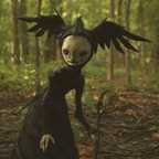 Gothic Hexenfigur aus Harz | Freistehende Hexe mit Stab | Halloween Dekoration für Innen- & Außenbereiche | Schmid