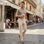 Herrenhose | Slim Fit Hose mit Verstellbarem Bund | Freizeithose für Alltag und Beruf | Schmid