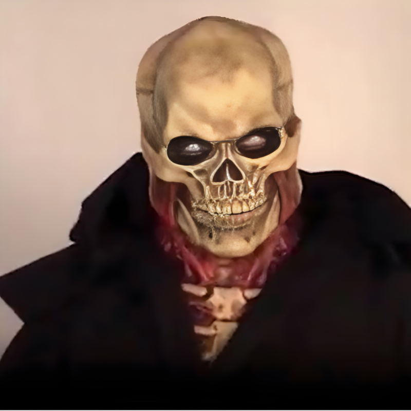 Totenkopf Vollgesichtsmaske | Halloween Kostümmaske mit Bluteffekt | Schädel Design für Halloween, Cosplay & Themenpartys | Schmid
