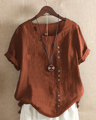 Damen l Kurzarm-Bluse