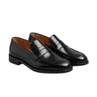 Herren Loafer | Slip-On Leder Loafer mit Rutschfester Sohle | Reguläre Passform für Alltag und Freizeit | Schmid