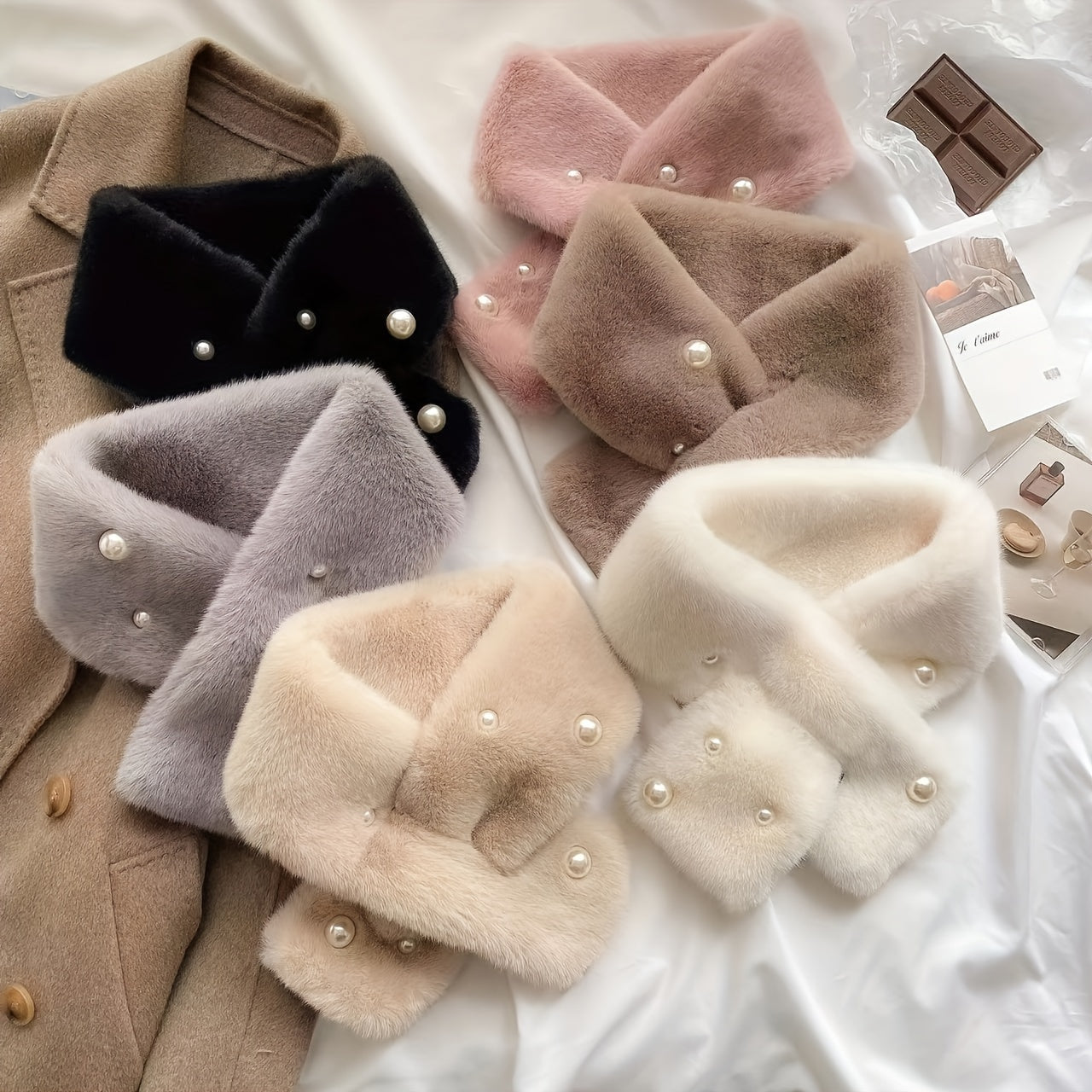 Sophie | Elegantes Plaid Mit Perlenakzenten Für Stilvolle Wärme