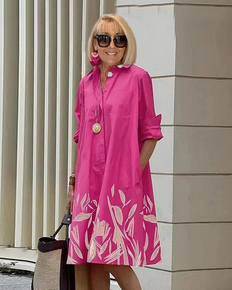 Kourtney's | bedrucktes langes kleid