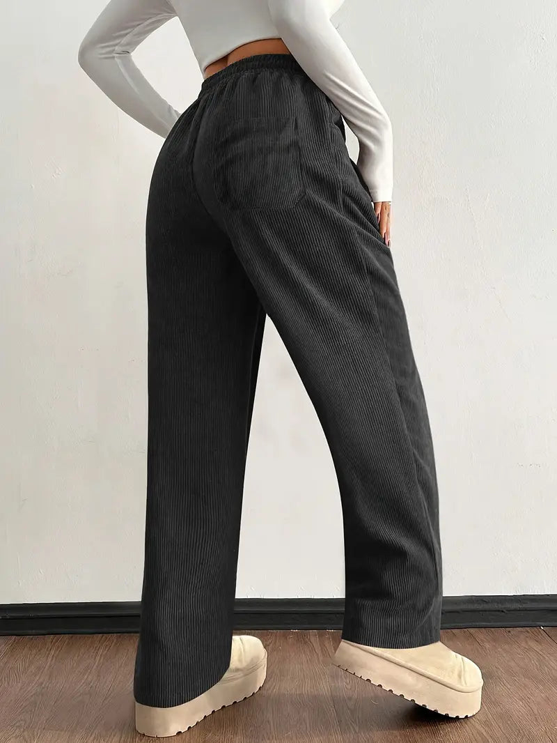 Selene Corduroy Jogger – Damen Cordhose mit weitem Bein