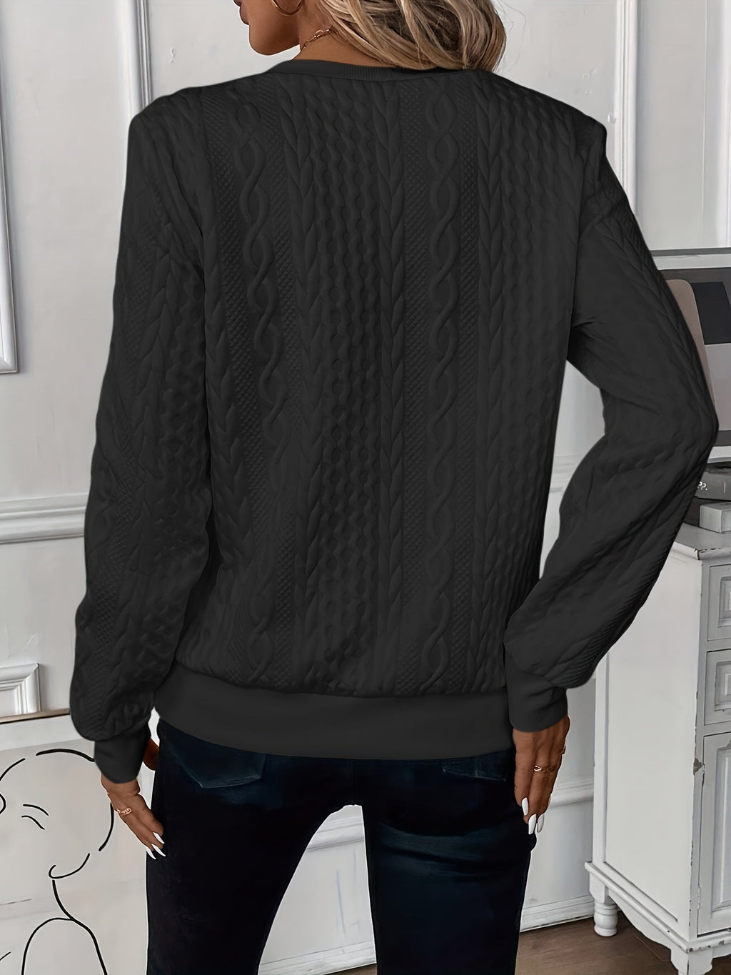 Amy - Sweater mit Reißverschluss und Stehkragen